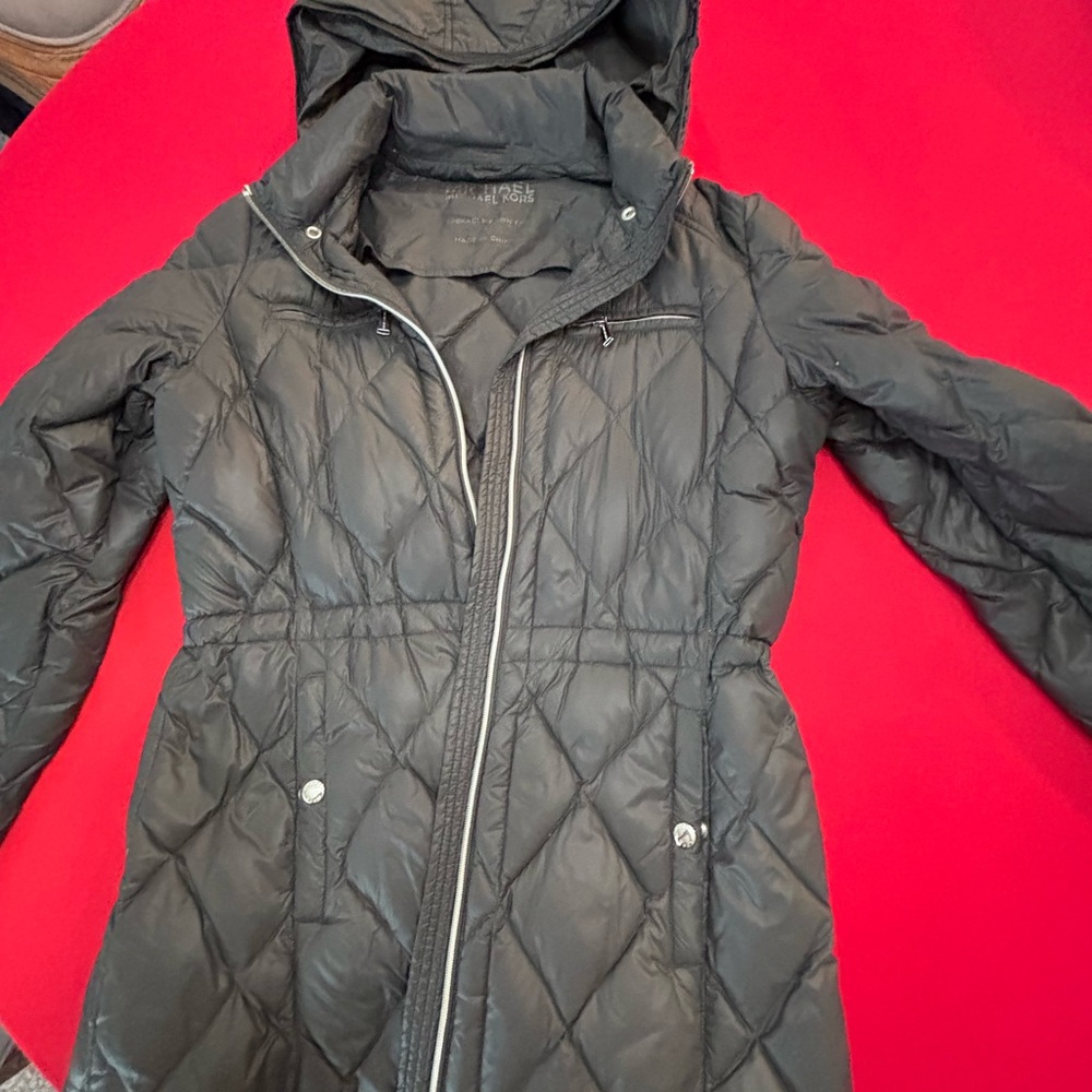Michael Kors Charcoal Packable Down Jacket🌼🌼🌼Size M🌼🌼🌼